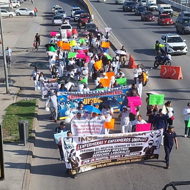 Se Mantienen las Marchas por Falta de Insumos en SLP